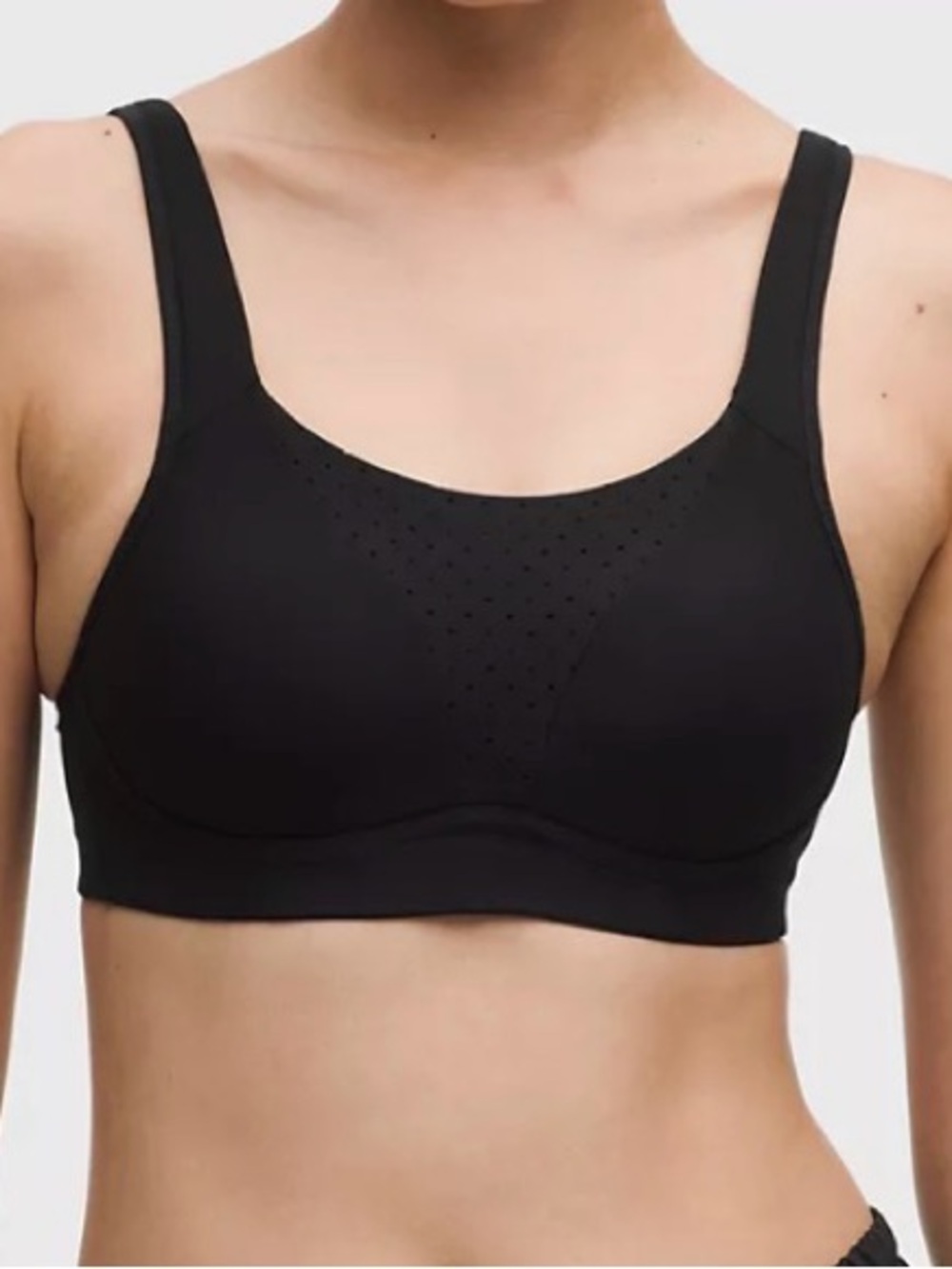 Lululemon Run Times Bra High Support Black Sports Bra Size 42DDD